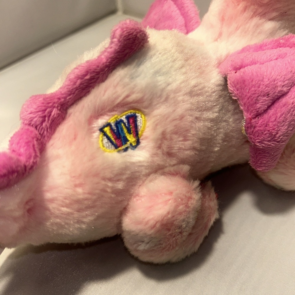 GANZ WEBKIN PINK WHIMSY DRAGON SHIMMERY PLUSH STUFFED ANIMAL NO CODE - Picture 2 of 6